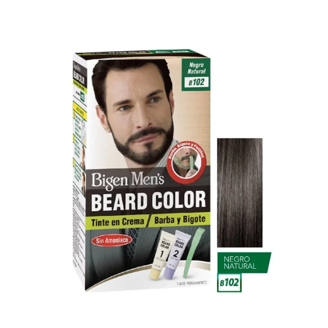 Bigen Mens Beard Color B102 - Negro Natural