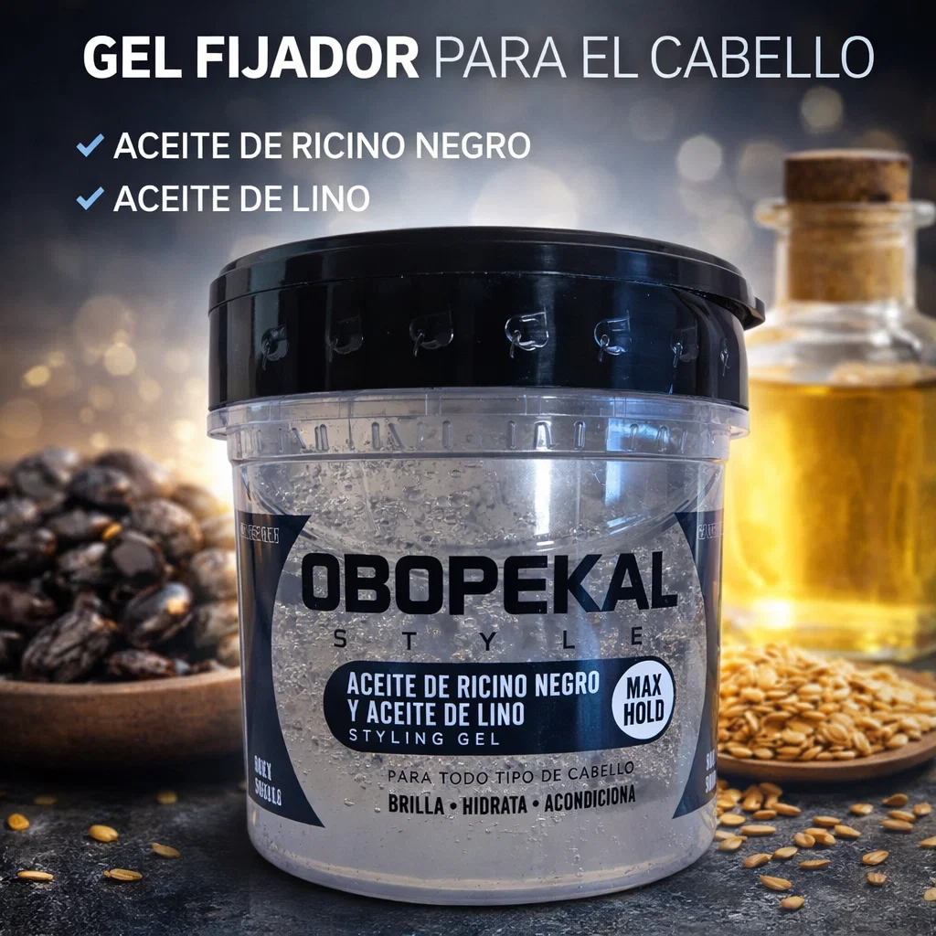Obopekal Gel Capilar Aceite De Ricino 473ml - Imagen 2