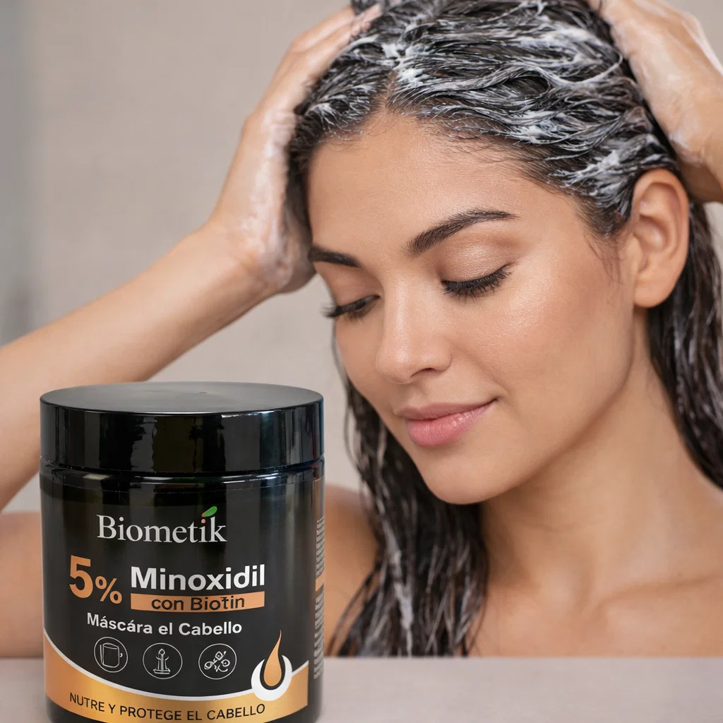 Biometik Mascara Minoxidil 250ml - Imagen 2